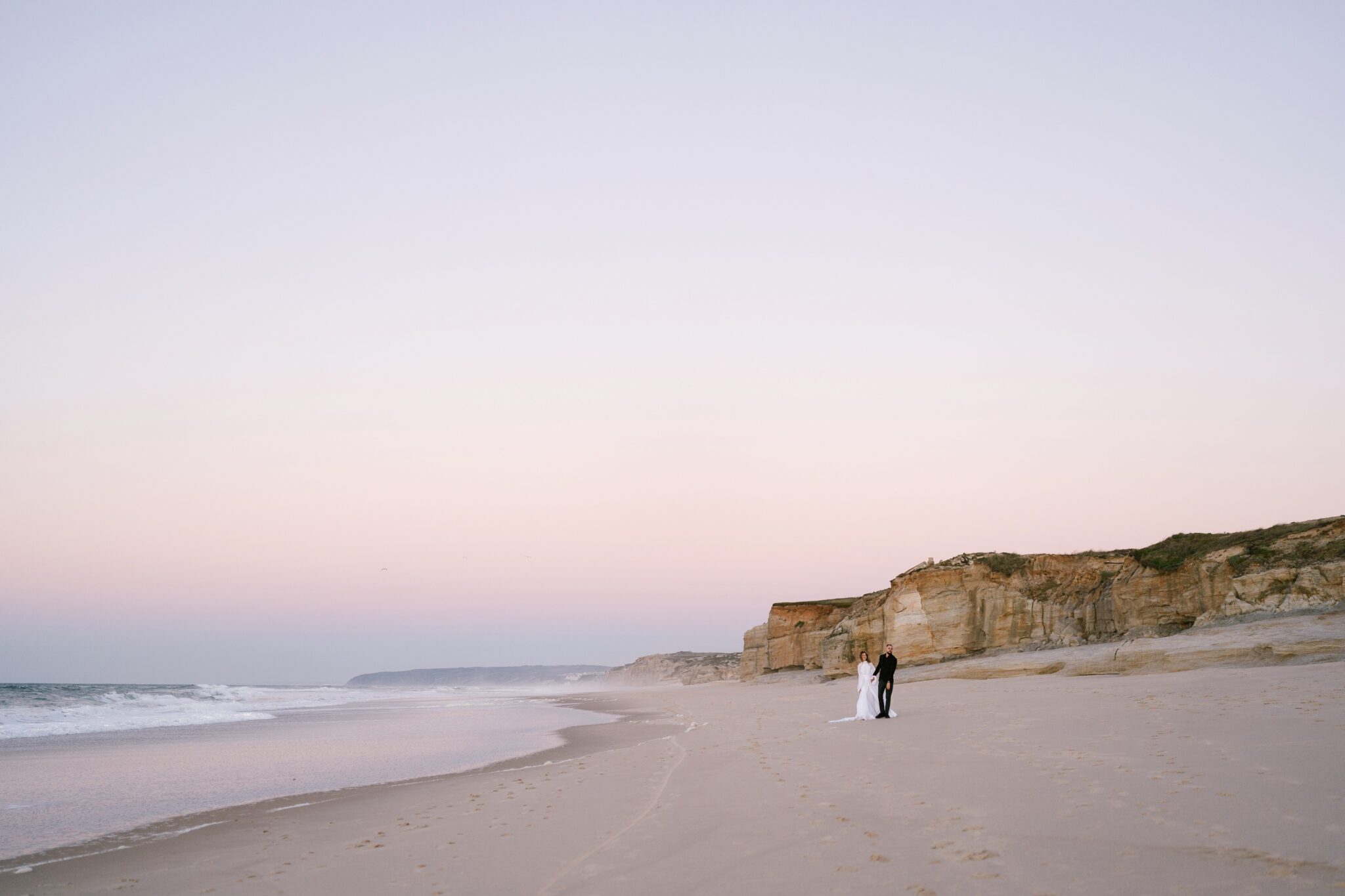 Praia del Rey Beach Elopement in Portugal