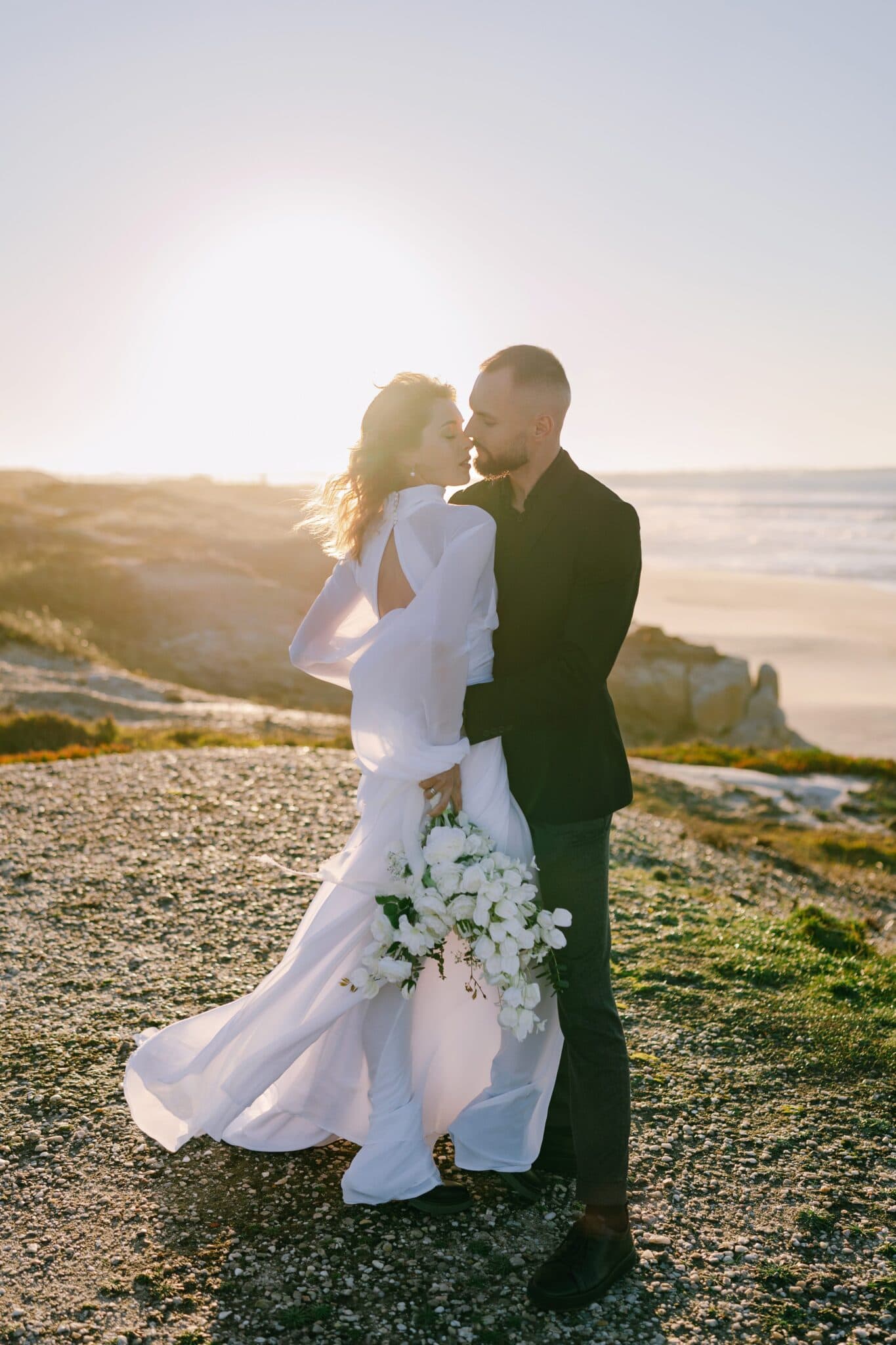 Praia del Rey Beach Elopement in Portugal