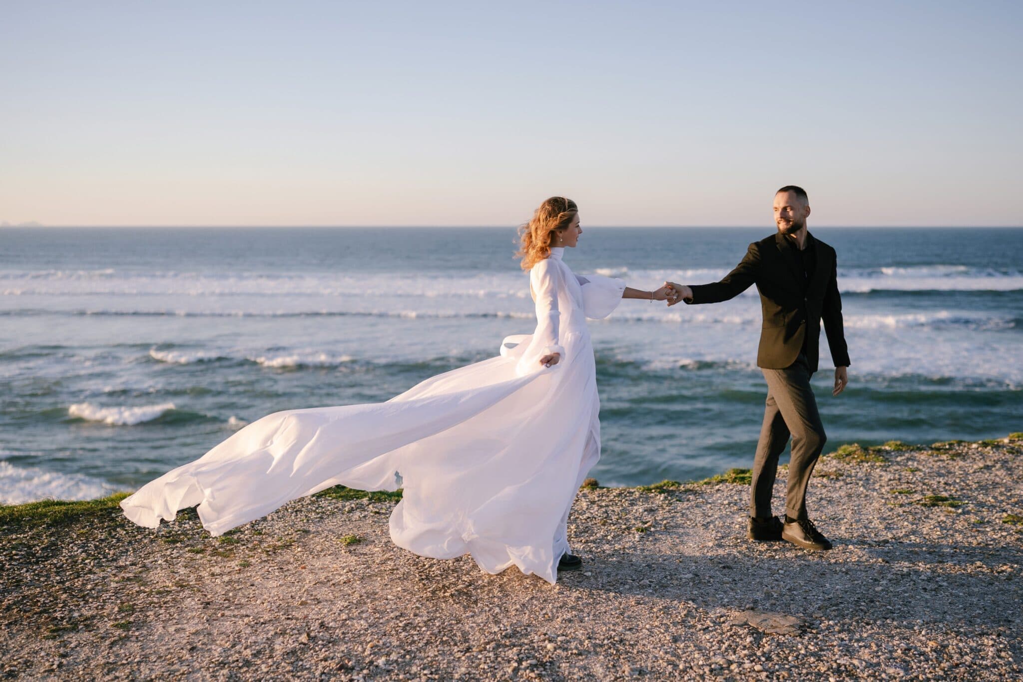 Praia del Rey Beach Elopement in Portugal